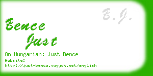 bence just business card